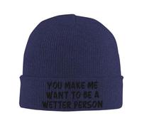 Gorro De Punto Me Haces Querer Ser Una Persona Más Húmeda Sombreros De Invierno Suave Beanie Gorros Unisex Gorro De Invierno para Exteriores Adulto Correr