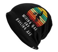 Gorro De Punto Mezclando gasolina y transportando traseros Beanie De Punto | Trabajo Térmico Gorro Cálido Elástico Gorro Beanie Skull para Esquí Deporte Senderismo