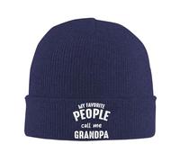 Gorro De Punto Mis Personas Favoritas Me Llaman Abuelos Negro Termicos Cálido Gorra Unisex Gorro para Adulto Deportes Mujer