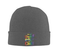 Gorro De Punto Nadie Debería Vivir En El Armario. LGBTQ Gay Orgulloso Aliado Sombreros De Invierno Moderno Gorros Slouch Transpirable Sombrero De Beanies para Motociclismo Esquí Exteriores