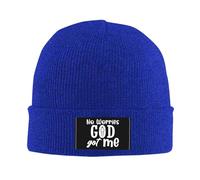 Gorro De Punto No Te Preocupes, Dios Me Tiene En Sus Manos Cristianismo Americano Beanie Hat Slouchy Skull Cap Clásico Gorro De Invierno para Running Senderismo Bicicleta