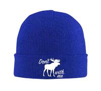 Gorro de Punto para Adultos Don't Moose with Me, Gorro de Invierno cálido Tipo Calavera - Hombre Mujer