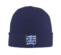 Gorro de Punto para Adultos, Ideal para la concientización sobre el cáncer de Colon. Gorro de Invierno cálido Tipo Beanie. para Hombres y Mujeres.
