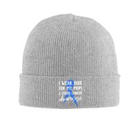Gorro de Punto para Adultos, Ideal para la concientización sobre el cáncer de Colon. Gorro de Invierno cálido Tipo Beanie. para Hombres y Mujeres.