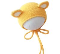 Gorro de punto para fotografía de recién nacido, con orejas de ganchillo, para bebés y bebés