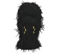 Gorro de punto para Halloween, calentador de cuello, cubierta de cabeza de ladrón, fiesta, vacaciones, invierno, cabeza completa, sombrero de bobina desordenado para mujer