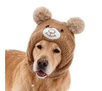 Gorro de punto para mascotas, tejido flexible y grueso, cómodo para reuniones en interiores y paseos en climas fríos, gorro festivo para perros