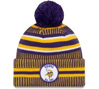 Gorro De Punto Pom De Casa De La Línea Lateral De Los Minnesota Vikings