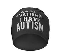 Gorro De Punto por Favor, Tengan Paciencia, Tengo Autismo. Beanie Hat Unisex Gorro De Invierno Calidez Skull Cap para Ciclismo Running Senderismo