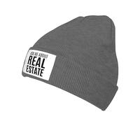 Gorro De Punto Pregúntame sobre Bienes Raíces Beanie Gorros Suave Gorro De Invierno Moderno Gorros Slouch para Adulto Correr Esquí