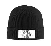 Gorro De Punto ¡Que Te Jodan, Maldito Imbécil! Gorro De Invierno Clásico Skull Cap Respirable Beanie Hat para Running Invierno Ciclismo