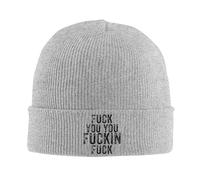 Gorro De Punto ¡Que Te Jodan, Maldito Imbécil! Gorro De Invierno Unisex Skull Cap Calidez Beanie Hat para Invierno Senderismo Running