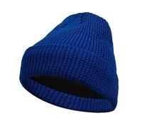 Gorro de punto reflectante sin ala para la noche, elegante sombrero de fibra acrílica suave para actividades al aire libre, ciclismo y correr, gorras elásticas, azul real, Talla única