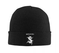 Gorro de Punto Sepultura Beanies Otoño Invierno Moda cálida Estética Divertida Death Metal s para Hombres y Mujeres Protección auditiva y Regalo a Prueba de Viento