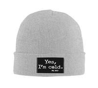 Gorro De Punto Sí, Tengo Frío. Yo 24:7 Unisex Gorra Cómodo Transpirable Hombre Slouch Beanie, para Ciclismo, Running, Esquí, 56-62cm
