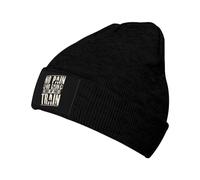 Gorro De Punto Sin Dolor No Hay Ganancia Cállate Y Entrena Gimnasio Beanie Hat Versatilidad Skull Cap Suave Beanie Gorro para Bicicleta Running Trabajo