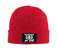 Gorro De Punto Sin Preocupaciones, Dios Me Cuida (Cristianismo Estadounidense) Gorro De Invierno Cómodo Beanie Hat Moderno Sombrero De Beanies para Correr Adulto Motociclismo