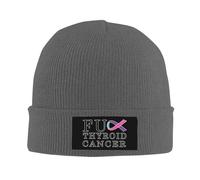 Gorro De Punto Sombrero para La Concientización sobre La Tiroides Y El Cáncer Gorro Unisex Moda Gorros De Punto para Exteriores Mujer Hombre