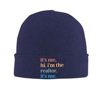 Gorro De Punto Soy Yo. Hola, Soy El Agente Inmobiliario. Soy Yo, Black. Sencillos Gorros Invierno Clásico Gorro para Hombre Correr Mujer