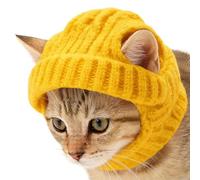 Gorro de punto transpirable con agujeros para las orejas, sombrero de gato, para de cumpleaños, gatito, invierno, cosplay, Halloween, Año Nuevo, festival, cachorro, chihuahua, bulldog francés