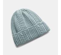 Gorro de punto trenzado Under Armour Halftime para mujer Serpentine / Serpentine / Jasper Azul Talla única