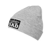 Gorro de Punto Unisex para Adultos, Ideal para Hombres y Mujeres, con la Frase Mis Personas favoritas me Llaman papá. Gorro de Invierno cálido.