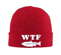 Gorro de Punto WTF Where's The Fish, Gorros de Invierno cálidos con Vuelta, Gorros Tipo Beanie para Hombre y Mujer