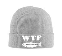 Gorro de Punto WTF Where's The Fish, Gorros de Invierno cálidos con Vuelta, Gorros Tipo Beanie para Hombre y Mujer