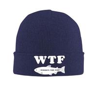 Gorro de Punto WTF Where's The Fish, Gorros de Invierno cálidos con Vuelta, Gorros Tipo Beanie para Hombre y Mujer