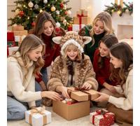 Gorro de Reno Navideño Diadema con Protección Térmica para Orejas | Gorro con Protección Auditiva y Astas Navideñas para Senderismo Acampada Mochilero Esquí Excursión Viajes y Ciclismo