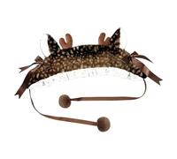Gorro de Reno Navideño Diadema Navideña Rompevientos con Protección para | Gorro Festivo con Astas de Reno Para mujeres y niñas esquí excursión viaje ciclismo senderismo