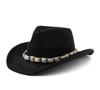 Gorro de running para mujer cómodo, Beret para mujer, fiesta de alta forma, curvado de mezclilla occidental, estilo jazz inglés