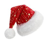 Gorro De Santa Para Adultos - Clásico Y Suave Para Las Fiestas De Invierno,Gorro De Santa De Peluche Para Disfraz Navideño De Adultos - Para Desfile Fiesta De Año Nuevo Reunión Familia Amigos Madre No