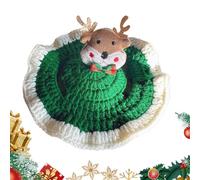 Gorro De Santa para Perros,Gorro De Punto Suave Y Lindo De Alce para Mascotas con Agujeros para Orejas - De Navidad para Gatos - para Fiestas Invierno Niños Chicos Chicas Jóvenes Familia