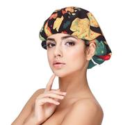 Gorro de satén de seda con diseño de corazón aplastado, gorro de satén para dormir, gorro de satén para dormir, gorro de dormir de satén para cabello natural y rizado