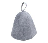 Gorro de sauna de fieltro transpirable para hombres y mujeres, protección contra el calor fiable para baño, casa y terapia de sala de vapor para sesiones (gris)