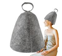 Gorro de sauna, gorro de sauna para mujer | Tesoro engrosado para ducha - Gorro aislante que absorbe el agua para baño turco, salodo, gorro de sauna de fieltro natural transpirable