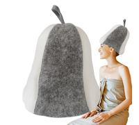 Gorro de sauna sentido, gorro de baño para sauna, cómodo cocina ducha, sauna interior e infrarrojos, el sombrero de ducha protege contra el sobrecalentamiento y el cabello