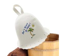 Gorro de sauna transpirable para hombre, gorro de sauna ruso de banya, accesorios de sauna, sombrero de sauna de secado de fieltro natural, adorno ucraniano, protector para baño, spa, ducha