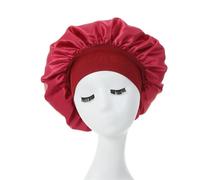 Gorro de seda para dormir Gorro de seda satinada for dormir for mujer, gorro for ala ancha, for el pelo rizado, ducha for niños y hombres(Red)