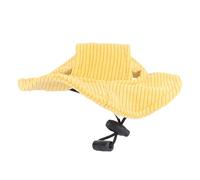 Gorro de sol para mascotas, suave, cómodo, ligero, con agujeros para las orejas, protege los ojos de tu mascota de la luz solar fuerte, material de pana (S)