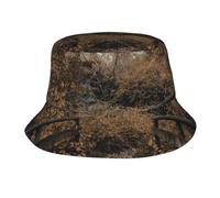 Gorro De Sol Puente De Madera Con Hojas Caídas Frente A Un Árbol En Otoño.