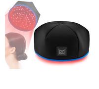Gorro De Terapia Con Luz Roja LED, Gorro De Terapia Con Luz Infrarroja Para Prevención De La Caída Del Cabello, Modo De Terapia De Luz De 3 Engranajes, Diámetro De La Tapa 21,5 Cm/8,46 Pulgadas