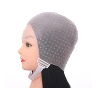 Gorro de Tinte Highlight Salon Dye Silicone Cap with Needle Silicone Hair Highlights Cap Needle Reusable Hair Coloring Cap Hair Dye Hat Hairstyling Tools. Gorro de Peluqueria