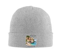 Gorro de Tope de Punto con Estampado Cinque Terre Gorro de Topo Exterior Cálido Invierno Gorros Unisex para Camping Deportivo