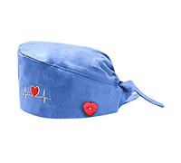 Gorro de trabajo estampado a la moda, informal, unisex, gorro médico de los santos odian, azul celeste, Talla única