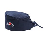 Gorro de trabajo estampado a la moda, informal, unisex, gorro médico de los santos odian, azul marino, Talla única