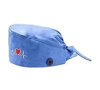 Gorro de trabajo estampado a la moda, informal, unisex, para hombre, talla 8, azul celeste, Talla única