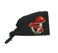Gorro De Trabajo Unisex, Lindo Hongo Cubren Cabeza Transpirable, Suave Head Caps para Chef Mujer