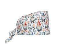 Gorro De Turbante Unisex, Gnomos De Flores Adorables Cubren Cabeza Transpirable, Suave Head Caps para Adulto Chef